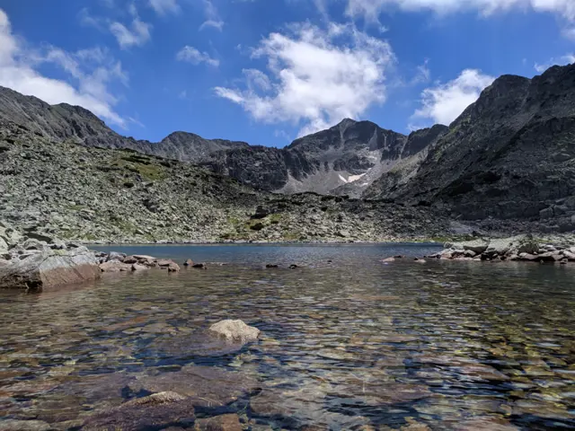Musala Peak, seen from the shore of the lake
